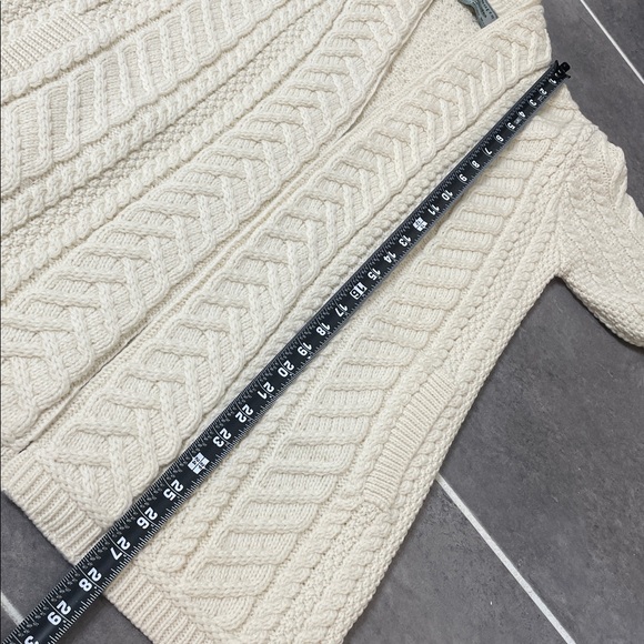 Aran Super Soft Open Aran Cardigan size Medium - Picture 8 of 9